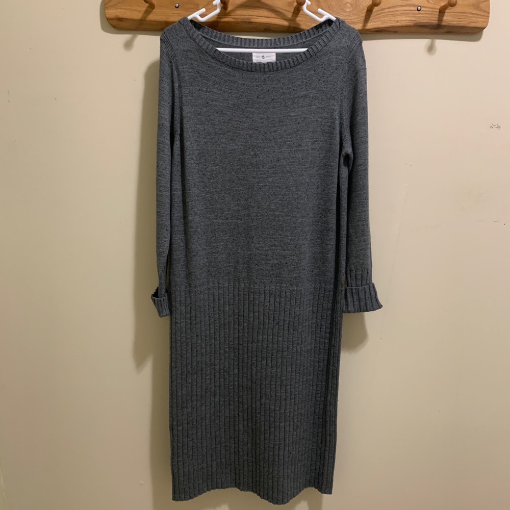 Gray Sweater Dress.